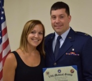 Dr. Rachel with husband at award ceremony