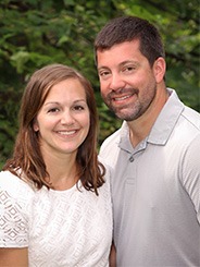 Dr. Rachel and husband taking family photos