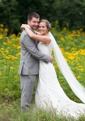 Dr. Spencer with wife at wedding