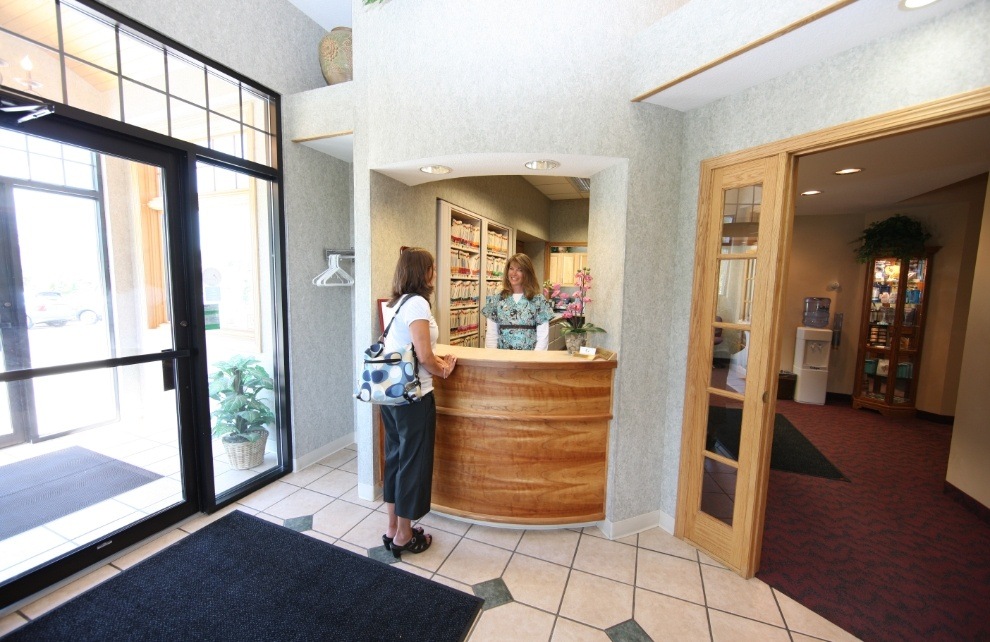 Reception desk at Grand Rapids Dental Care