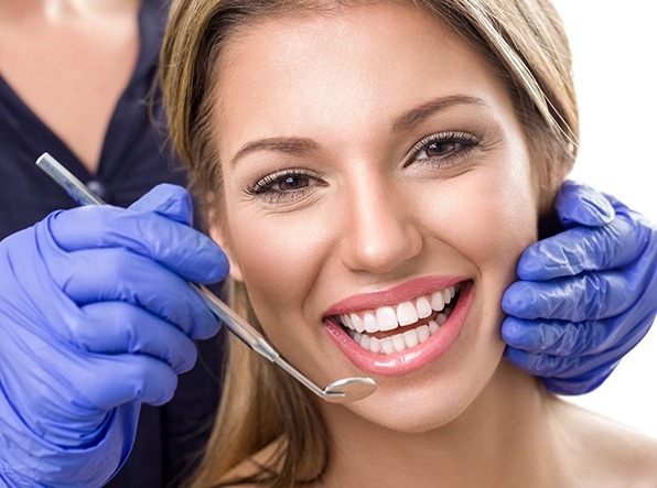 beautiful woman smiling